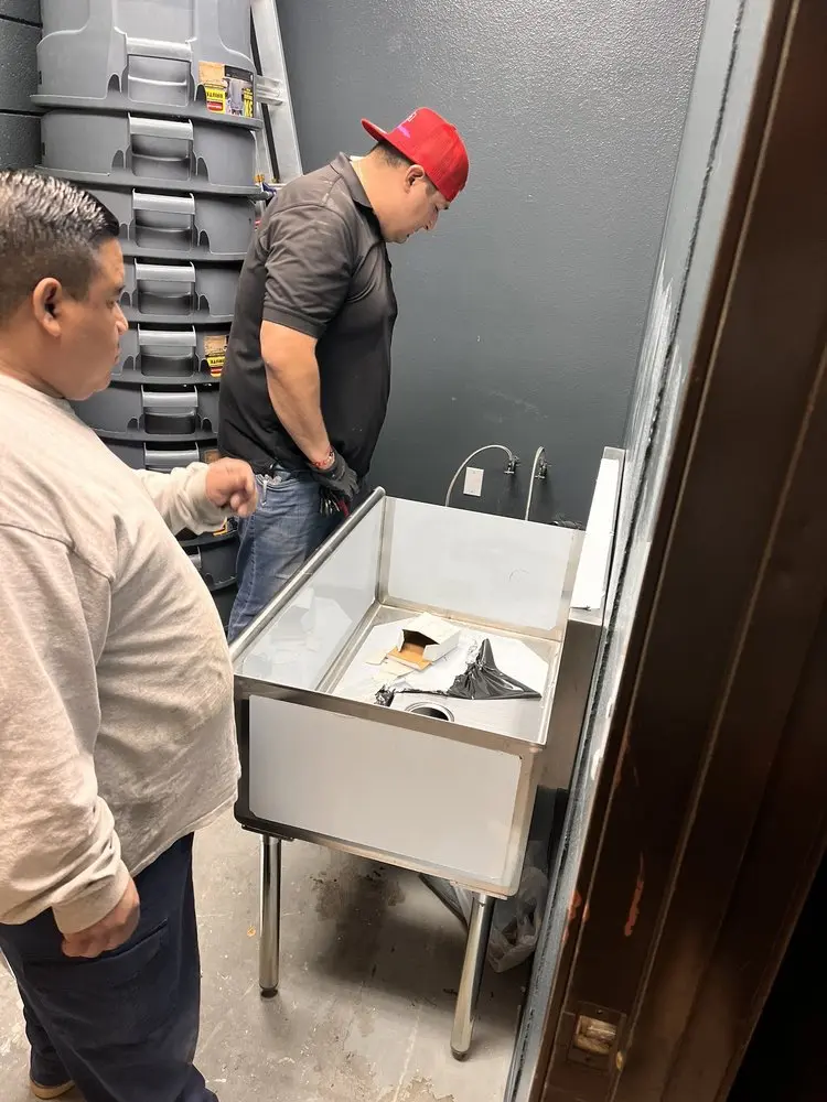 Commercial plumbing and sink installation in Cooper Point